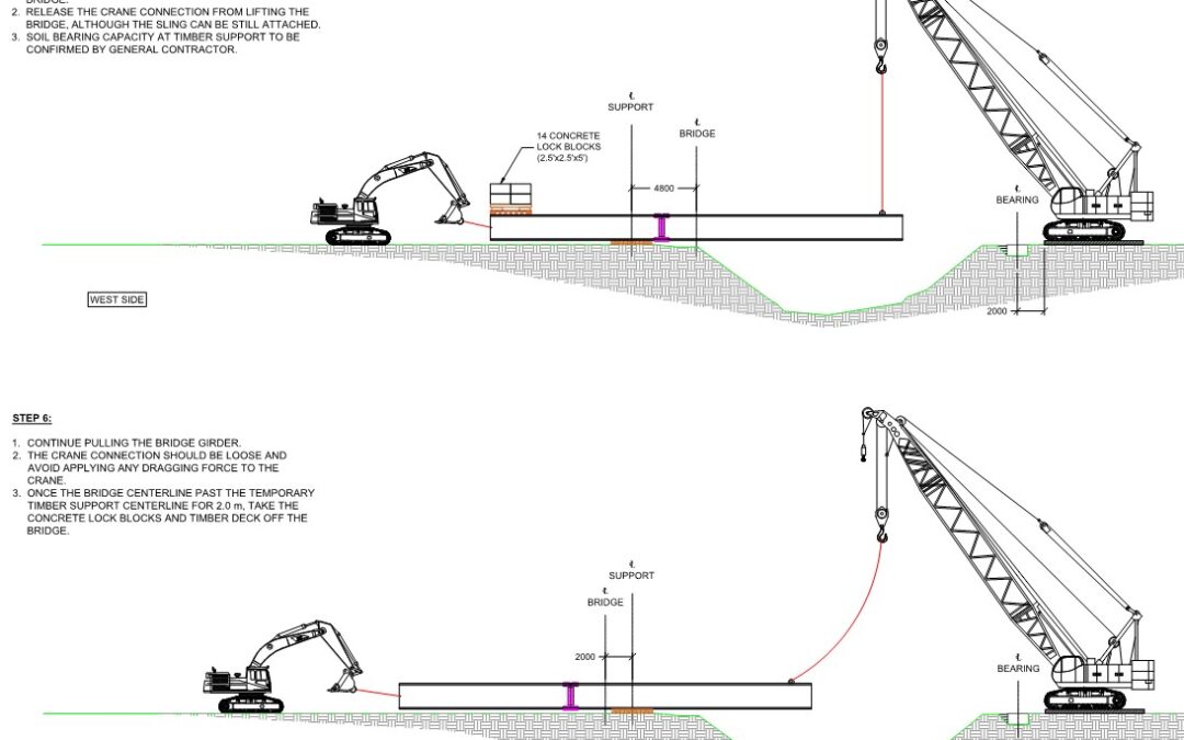 Crane Assisted Bridge De-launch