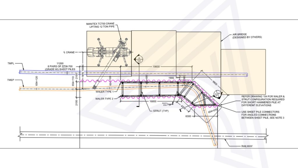Structural Design for Pipeline Installation