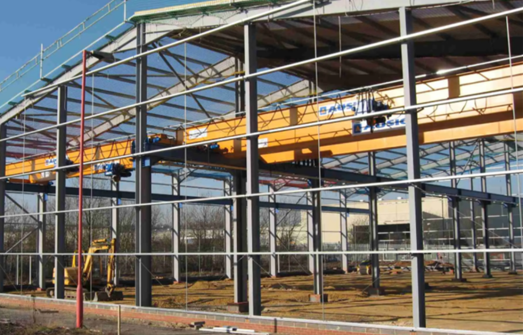 Steel Building and Foundation